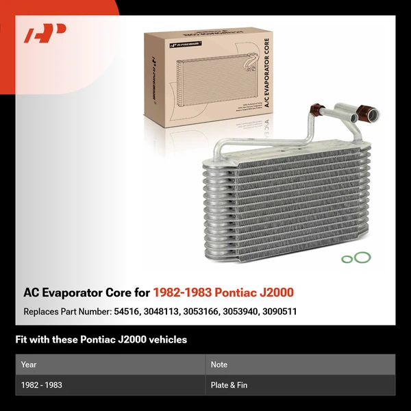 AC Evaporator Core for 1982-1983 Pontiac J2000
