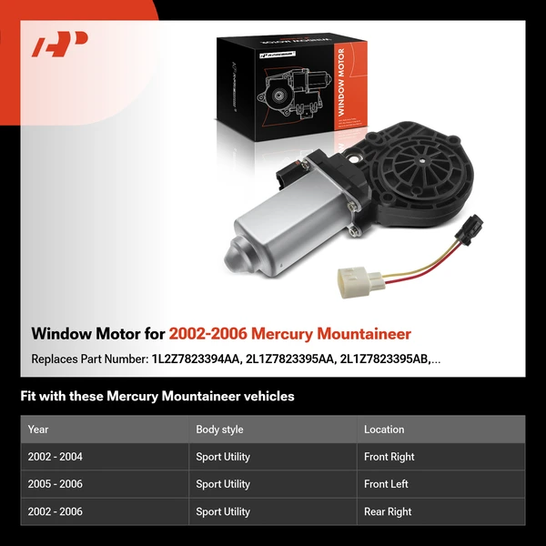 Window Motor for 2002-2006 Mercury Mountaineer
