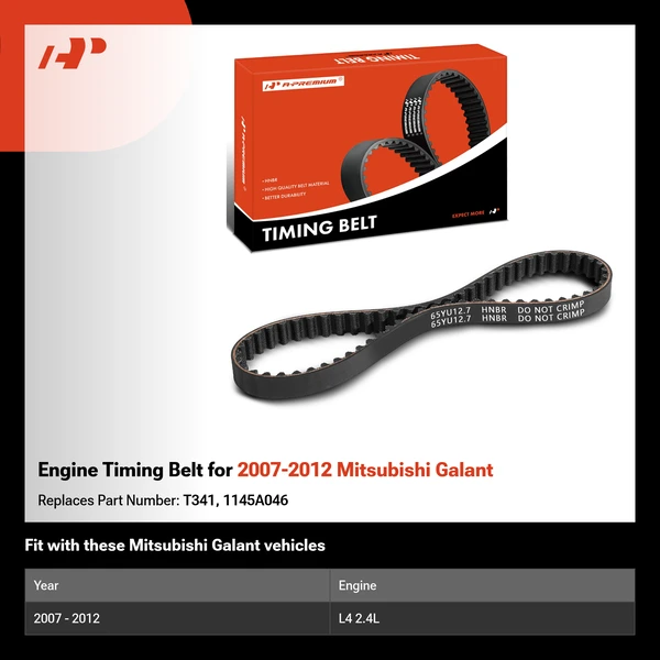Engine Timing Belt for 2007-2012 Mitsubishi Galant