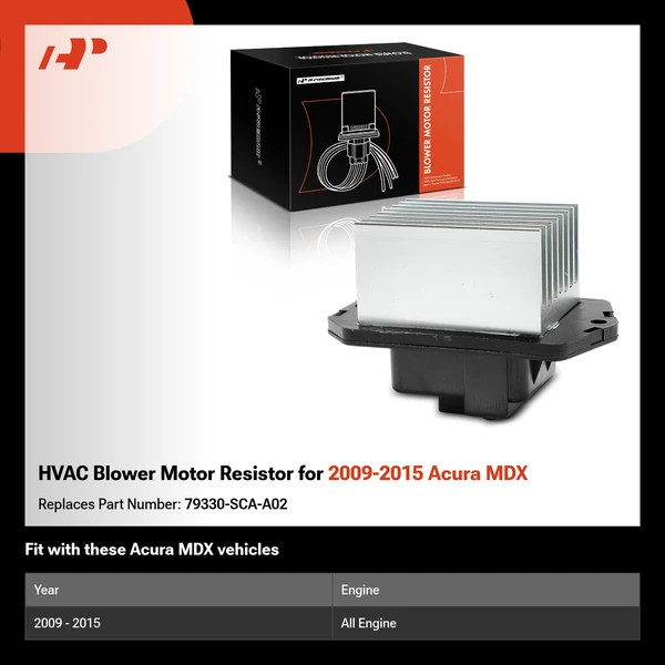 HVAC Blower Motor Resistor for 2009-2015 Acura MDX
