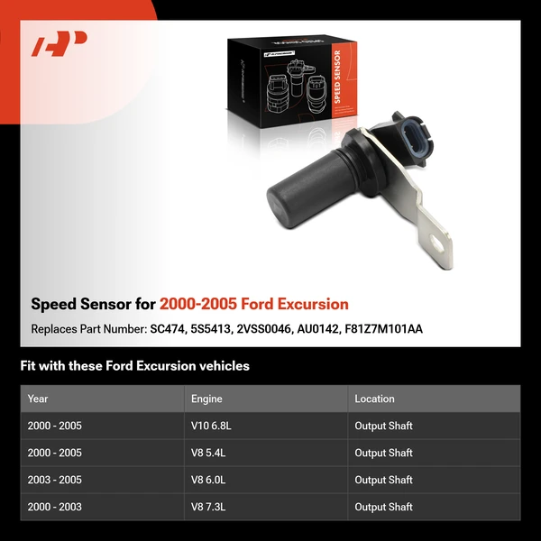 Speed Sensor for 2000-2005 Ford Excursion