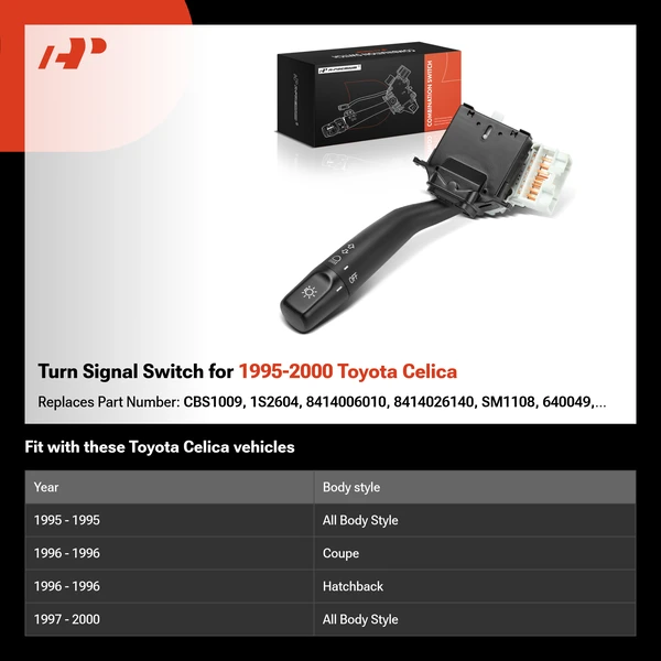 Turn Signal Switch for 1995-2000 Toyota Celica