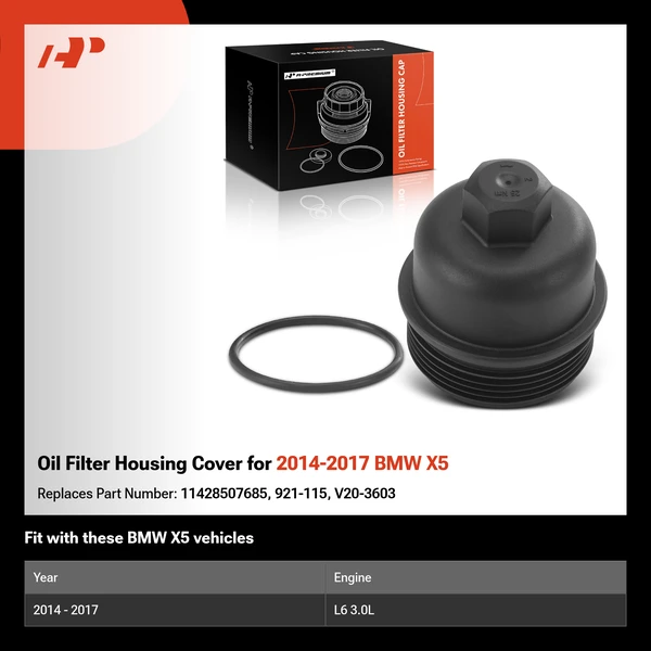 Oil Filter Housing Cover for 2014-2017 BMW X5