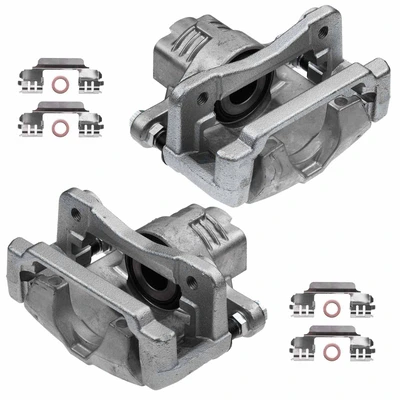 2 Pcs Rear Brake Caliper with Bracket