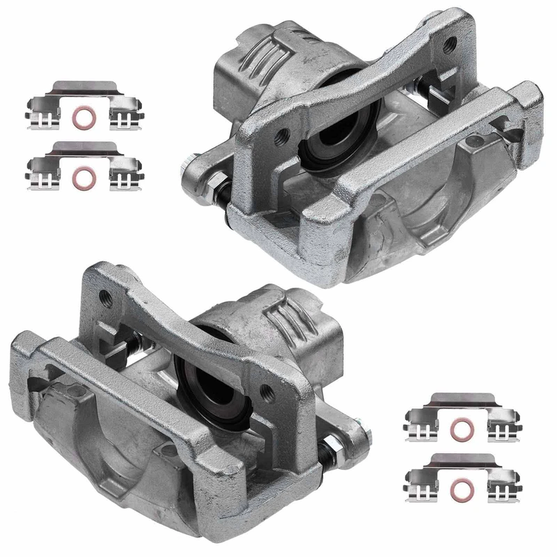 2 Pcs Rear Brake Caliper with Bracket for Cadillac SRX 2004-2009