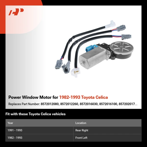 Power Window Motor for 1982-1993 Toyota Celica