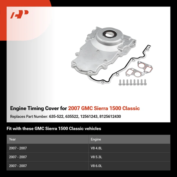 Engine Timing Cover for 2007 GMC Sierra 1500 Classic