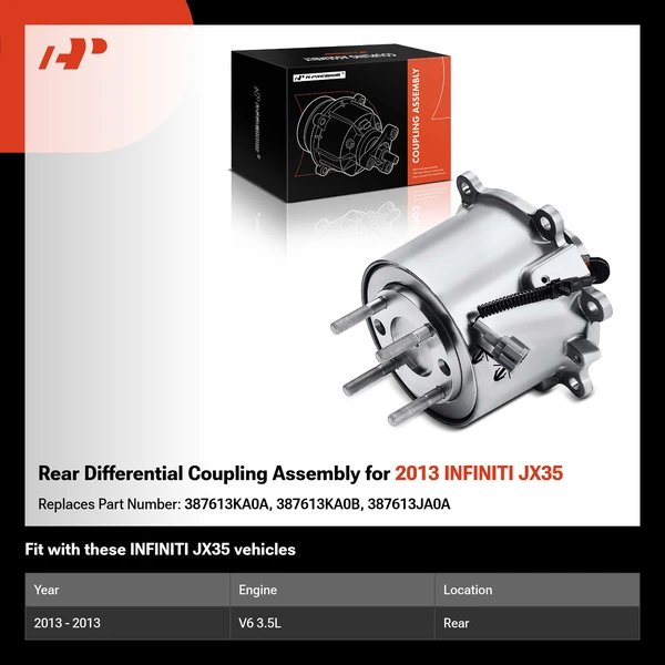 Rear Differential Coupling Assembly for 2013 INFINITI JX35