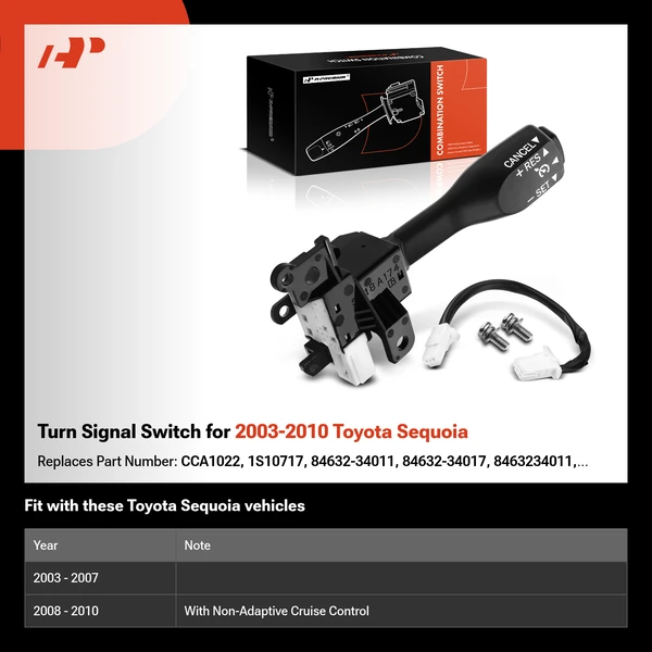 Turn Signal Switch for 2003-2010 Toyota Sequoia