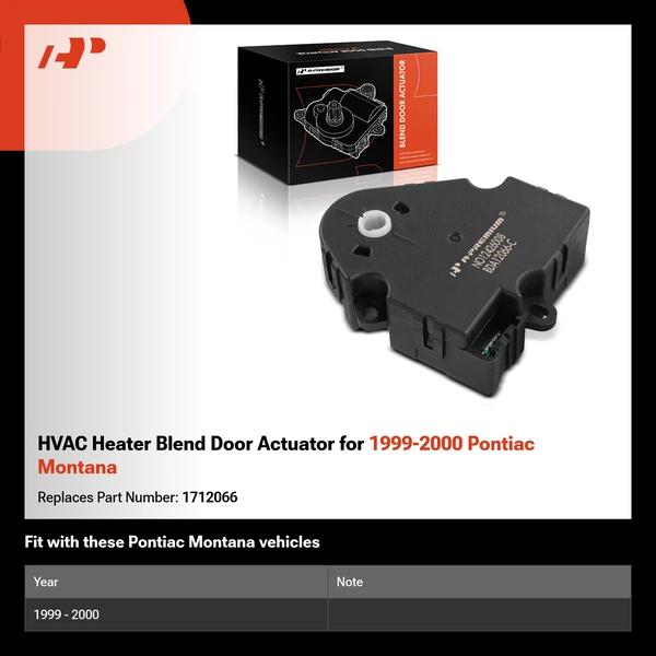 HVAC Heater Blend Door Actuator for 1999-2000 Pontiac Montana