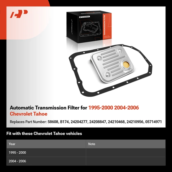 Automatic Transmission Filter for 1995-2000 2004-2006 Chevrolet Tahoe