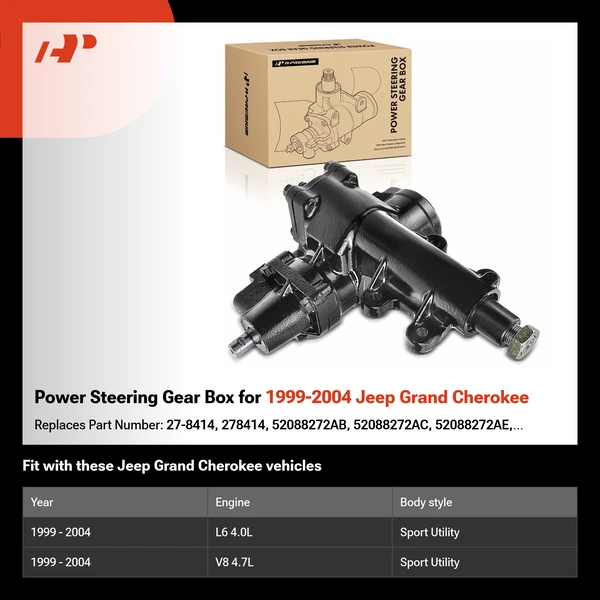 Power Steering Gear Box for 1999-2004 Jeep Grand Cherokee