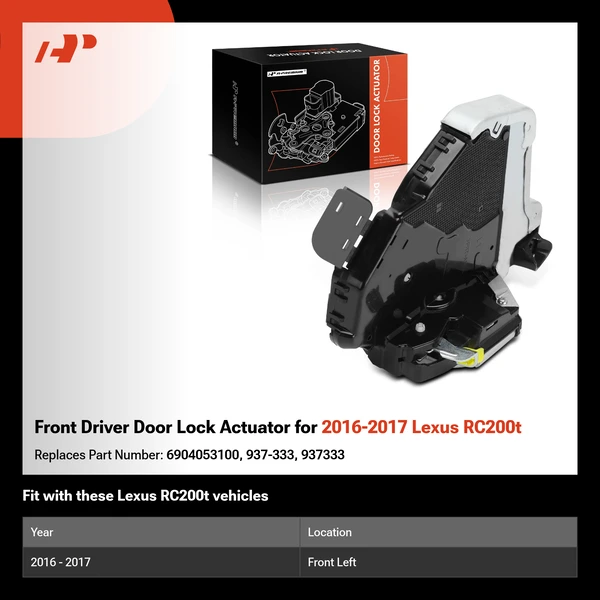 Front Driver Door Lock Actuator for 2016-2017 Lexus RC200t