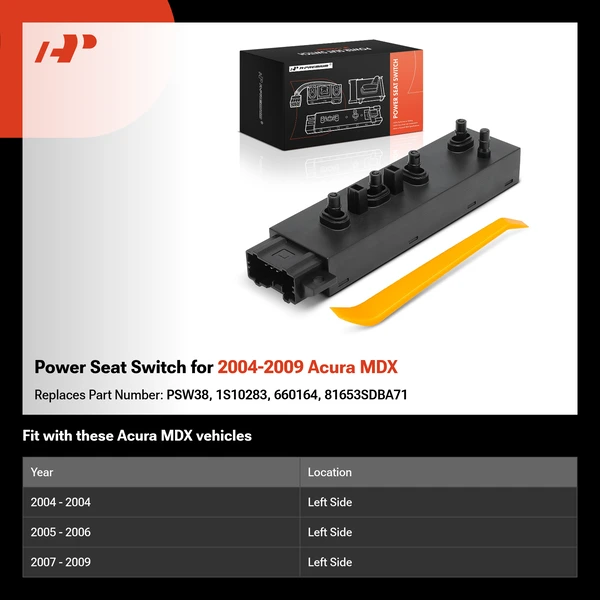 Power Seat Switch for 2004-2009 Acura MDX