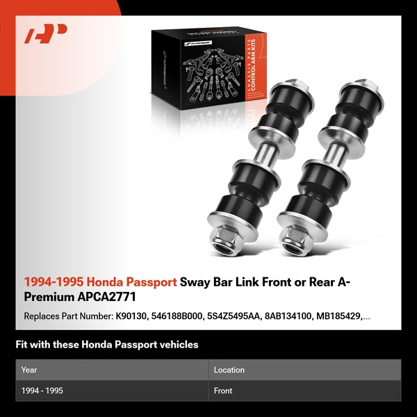 1994-1995 Honda Passport Sway Bar Link Front or Rear A-Premium APCA2771