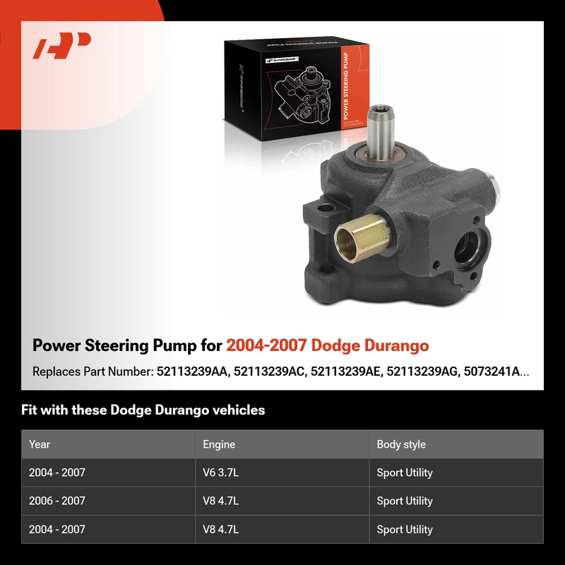 Power Steering Pump for 2004-2007 Dodge Durango