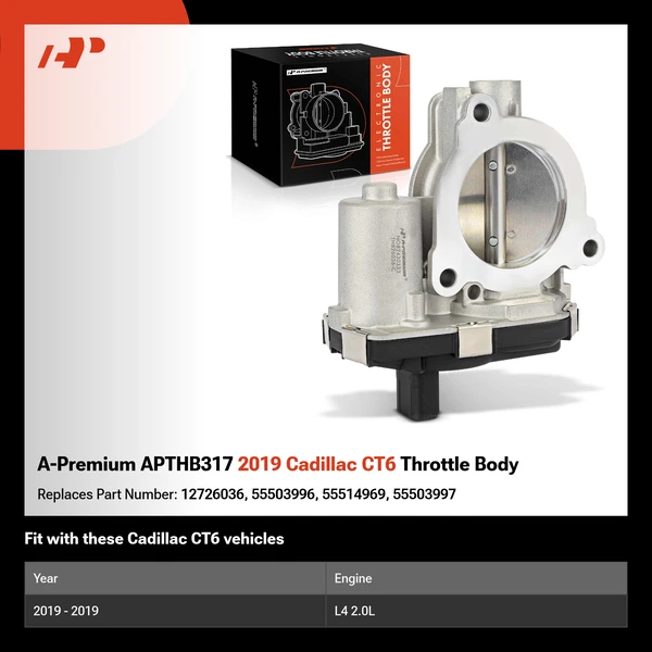 A-Premium APTHB317 2019 Cadillac CT6 Throttle Body