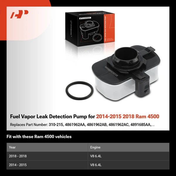 Fuel Vapor Leak Detection Pump for 2014-2015 2018 Ram 4500