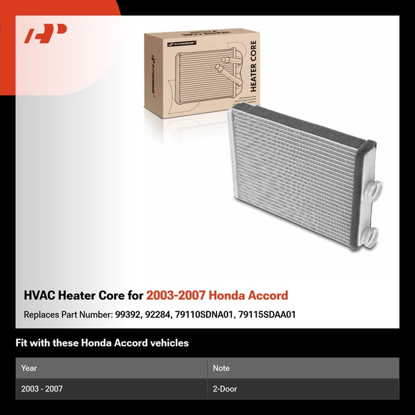 HVAC Heater Core for 2003-2007 Honda Accord