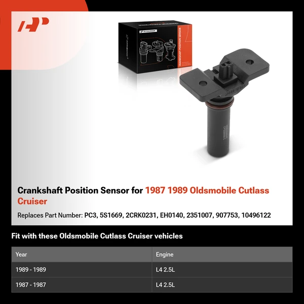 Crankshaft Position Sensor for 1987 1989 Oldsmobile Cutlass Cruiser