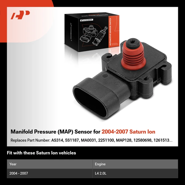 Manifold Pressure (MAP) Sensor for 2004-2007 Saturn Ion