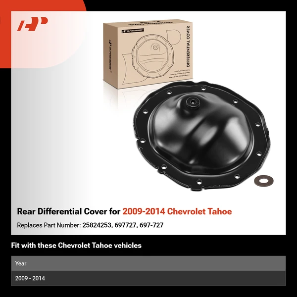 Rear Differential Cover for 2009-2014 Chevrolet Tahoe