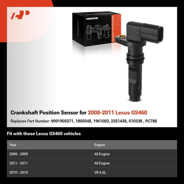 Crankshaft Position Sensor for 2008-2011 Lexus GS460