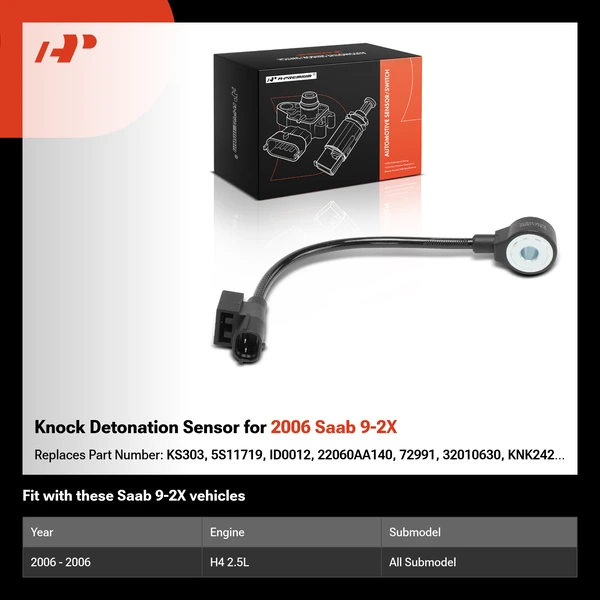 Knock Detonation Sensor for 2006 Saab 9-2X