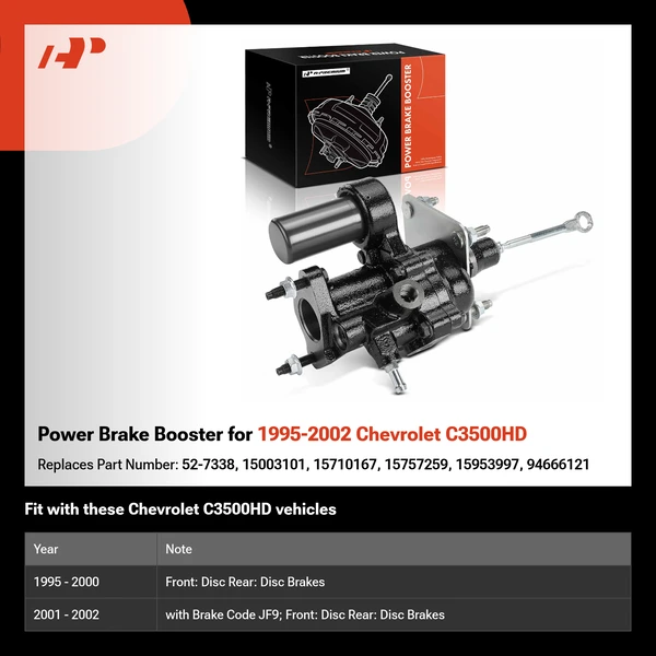 Power Brake Booster for 1995-2002 Chevrolet C3500HD