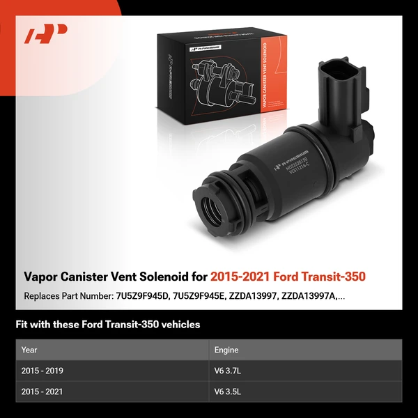 Vapor Canister Vent Solenoid for 2015-2021 Ford Transit-350