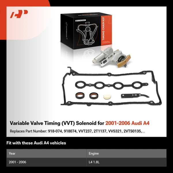 Variable Valve Timing (VVT) Solenoid for 2001-2006 Audi A4