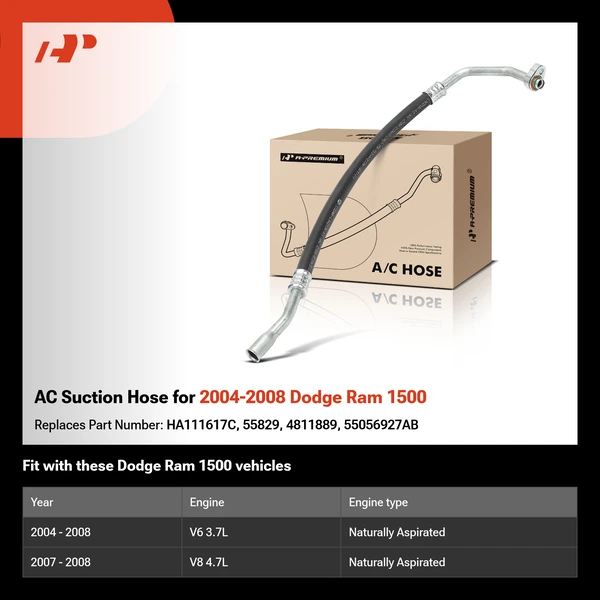 AC Suction Hose for 2004-2008 Dodge Ram 1500