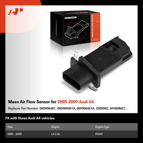 Mass Air Flow Sensor for 2005-2009 Audi A4
