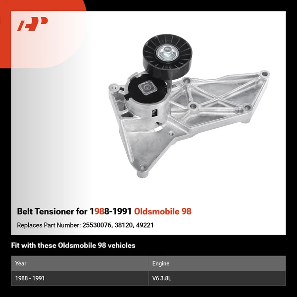 Belt Tensioner for 1988-1991 Oldsmobile 98