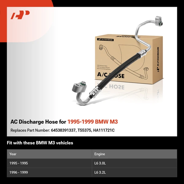 AC Discharge Hose for 1995-1999 BMW M3