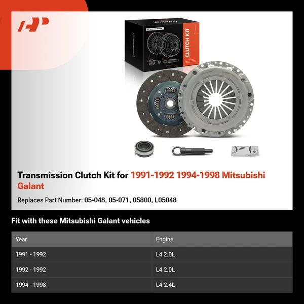 Transmission Clutch Kit for 1991-1992 1994-1998 Mitsubishi Galant