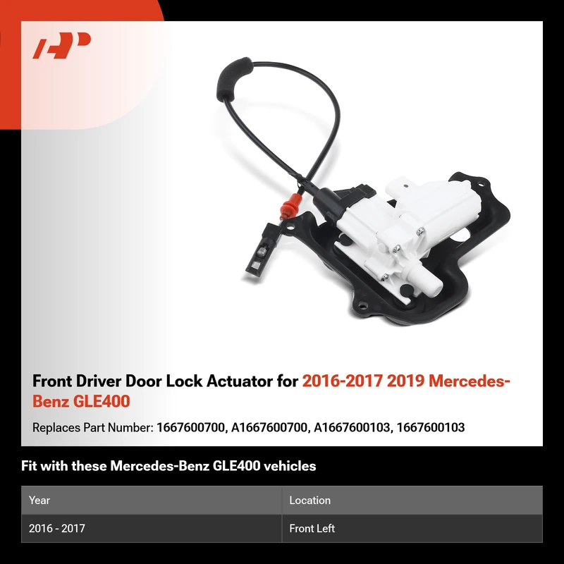 Front Driver Door Lock Actuator for 2016-2017 2019 Mercedes-Benz GLE400