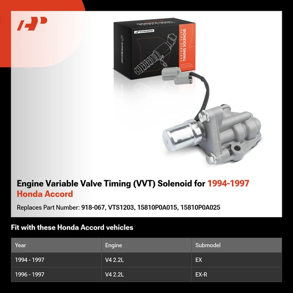 Engine Variable Valve Timing (VVT) Solenoid for 1994-1997 Honda Accord