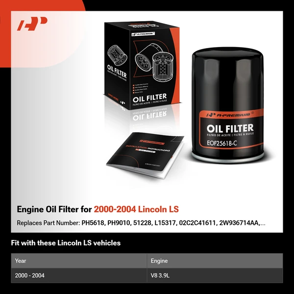Engine Oil Filter for 2000-2004 Lincoln LS
