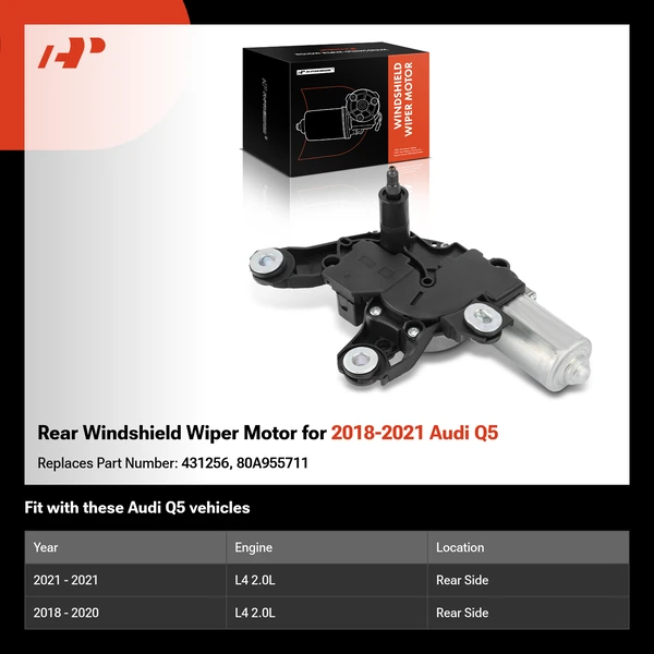 Rear Windshield Wiper Motor for 2018-2021 Audi Q5