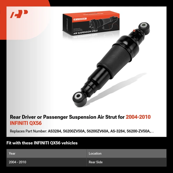 Rear Driver or Passenger Suspension Air Strut for 2004-2010 INFINITI QX56