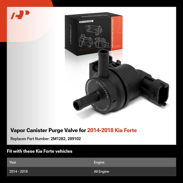 Vapor Canister Purge Valve for 2014-2018 Kia Forte