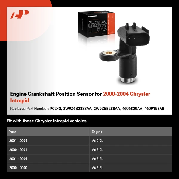 Engine Crankshaft Position Sensor for 2000-2004 Chrysler Intrepid