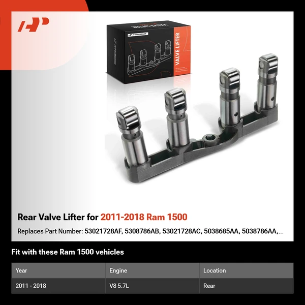 Rear Valve Lifter for 2011-2018 Ram 1500