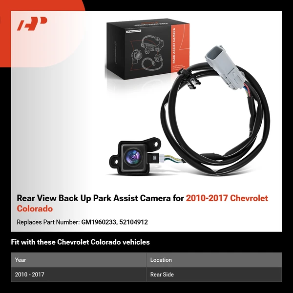 Rear View Back Up Park Assist Camera for 2010-2017 Chevrolet Colorado