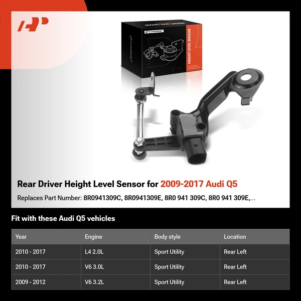 Rear Driver Height Level Sensor for 2009-2017 Audi Q5