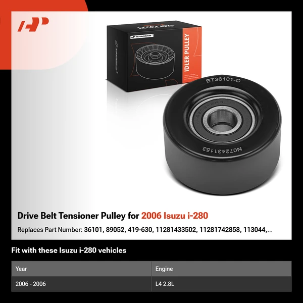 Drive Belt Tensioner Pulley for 2006 Isuzu i-280