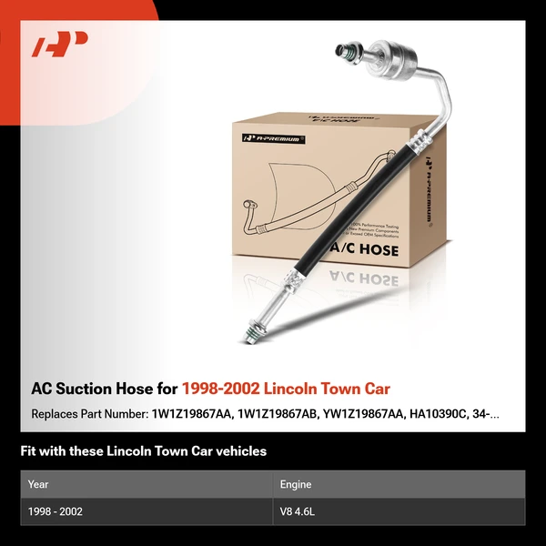 AC Suction Hose for 1998-2002 Lincoln Town Car