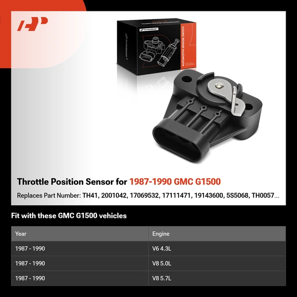 Throttle Position Sensor for 1987-1990 GMC G1500