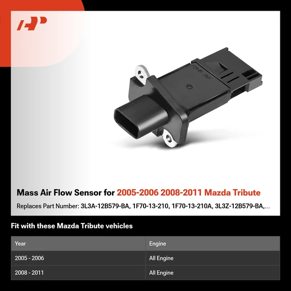Mass Air Flow Sensor for 2005-2006 2008-2011 Mazda Tribute